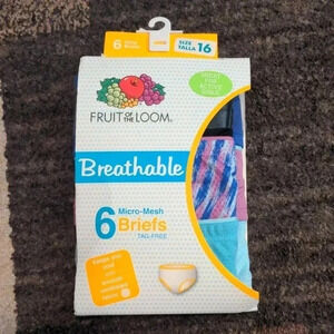 Fruit of the Loom 5-Pack Signature Breathable Briefs Girls